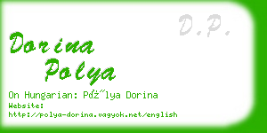 dorina polya business card